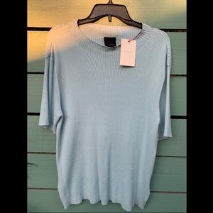 *EUC* Alex Marie Pale Blue Short-Sleeved Sweater